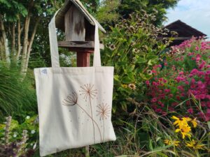 Taška s rastlinným vzorom od našej Janky